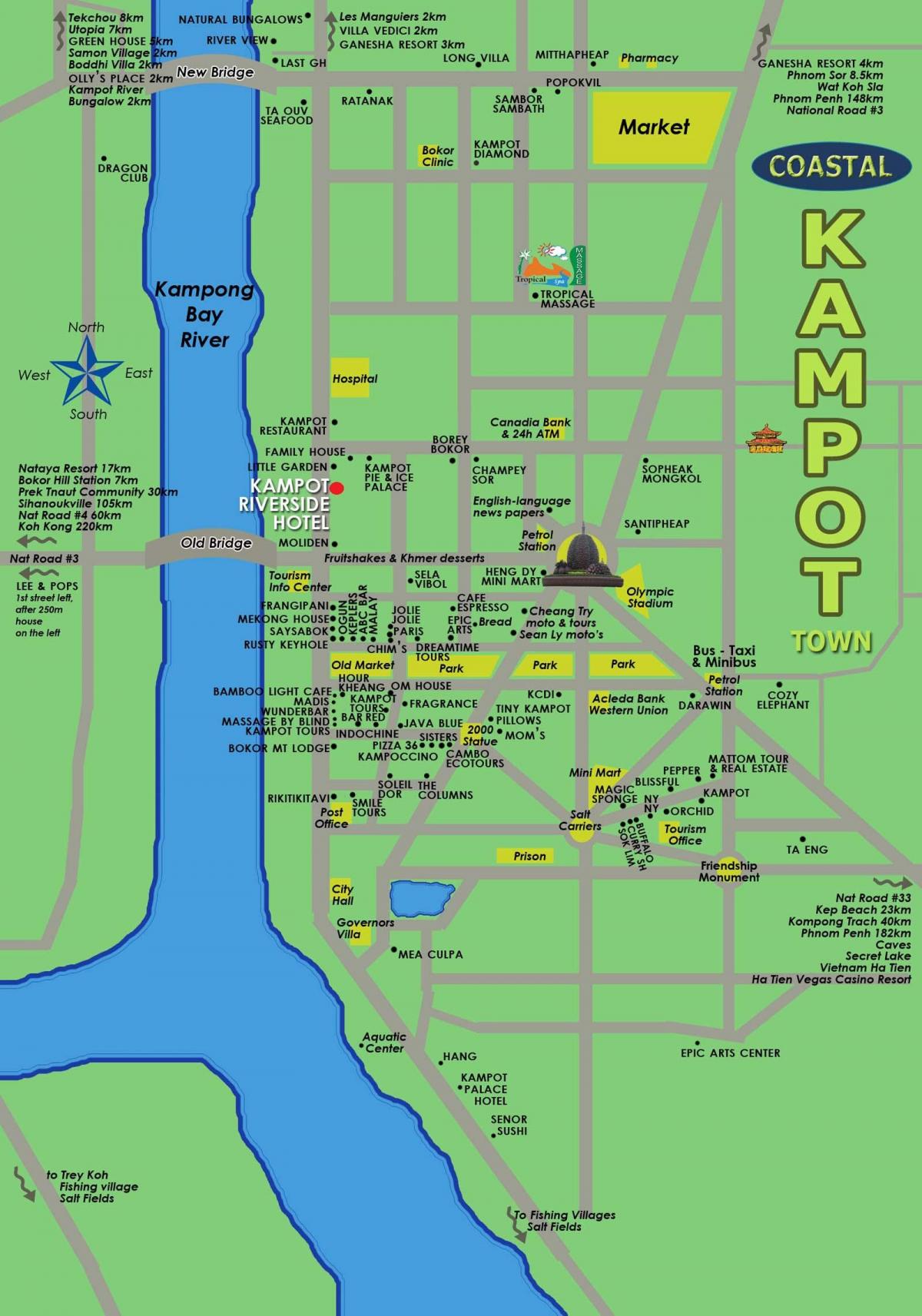 Карта кампот Камбоджа